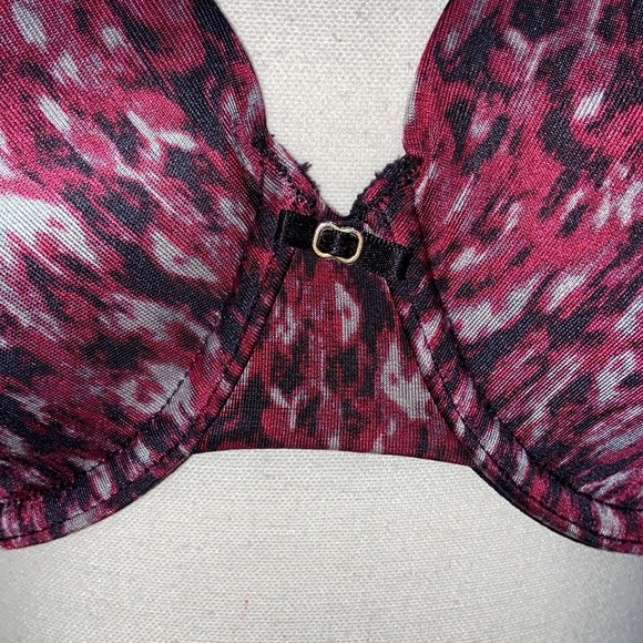 NWOT Sexy Smoothing Bra Mulberry/Gray/Black Print - Picture 7 of 15